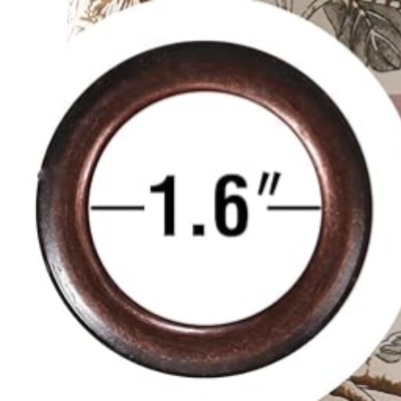 Floral Curtains – Set of 2 Panels, 52"x84" Each, Thermal Insulated Grommet Drape - Picture 3 of 6